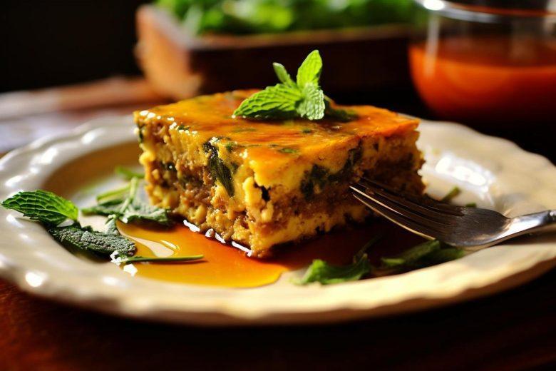 Torta de mandioquinha e carne moída