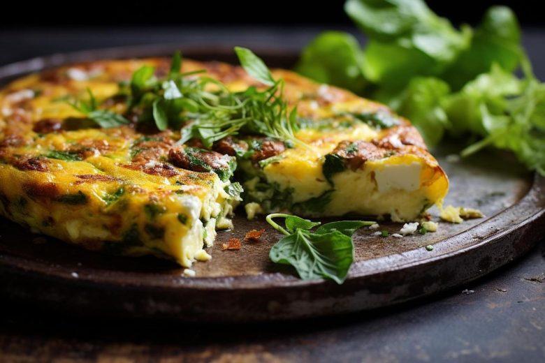 Fritada de batata com linguiça