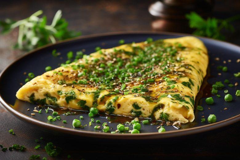 Omelete de ervilha