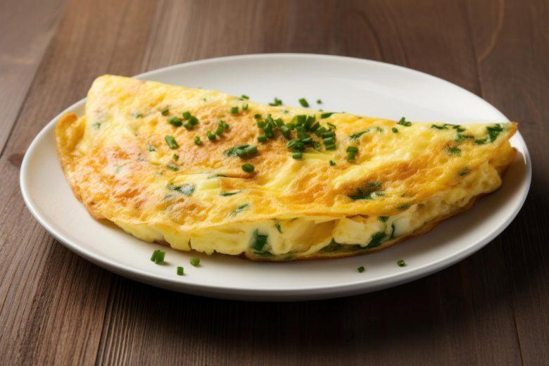 Omelete recheada com provolone