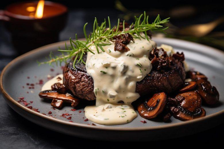 Filé mignon ao molho de gorgonzola