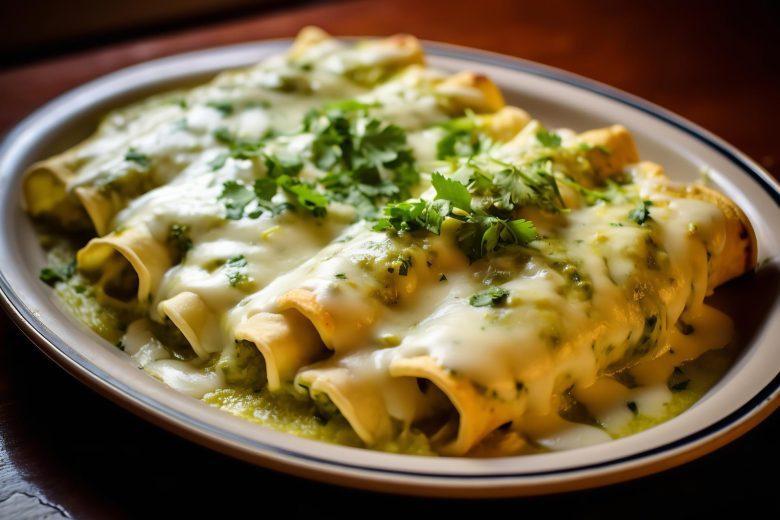 Panqueca de frango com molho branco