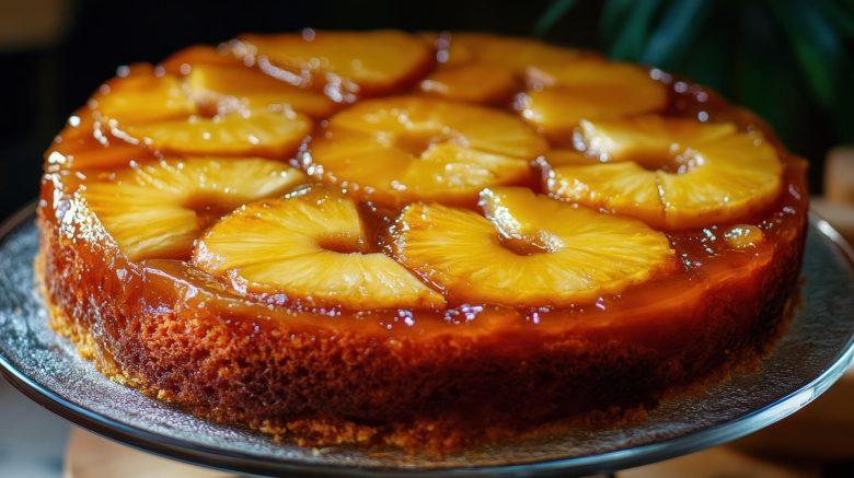 Torta de abacaxi caramelizada