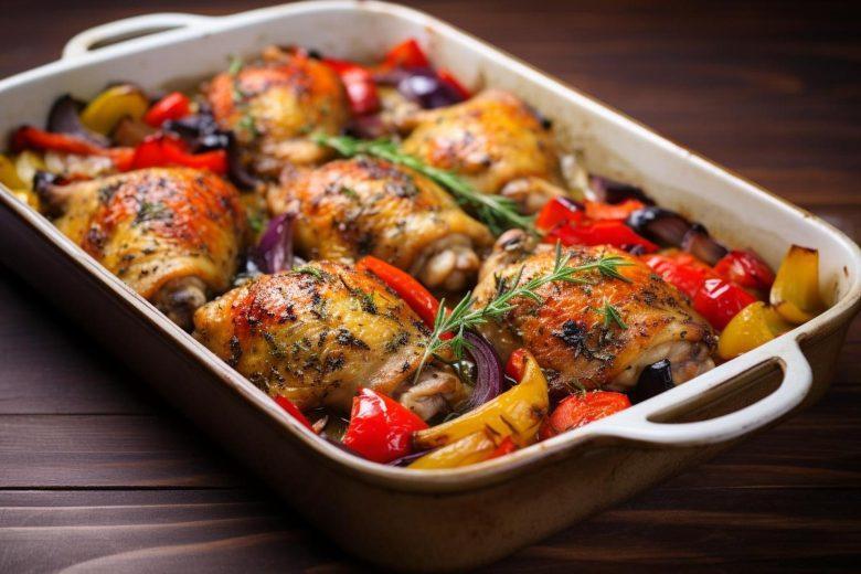 Frango assado no azeite