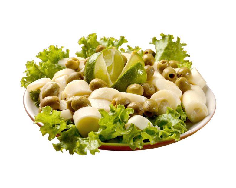 Salada de palmito com azeitonas