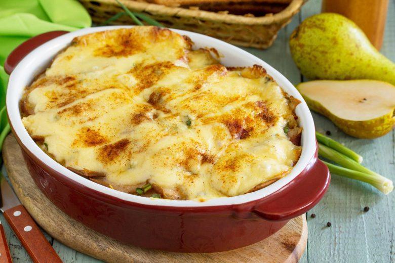 Batata gratinada com especiaria