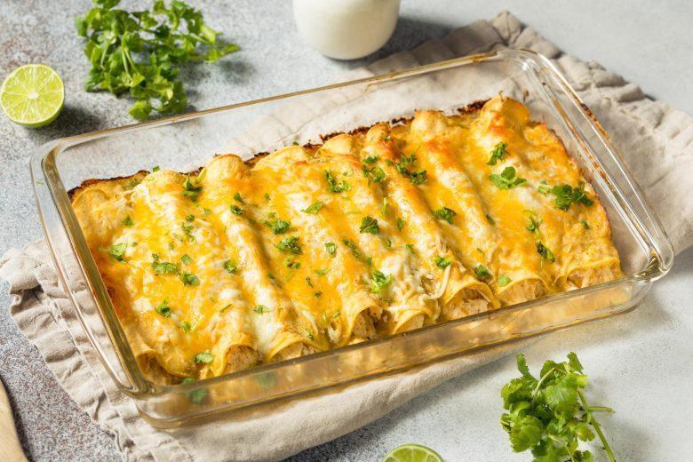 Panqueca de frango cremoso