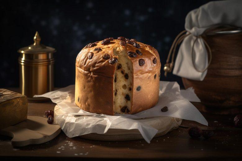 Panetone na máquina de pão