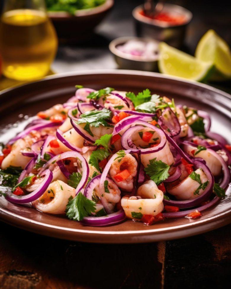 Ceviche de frutos do mar