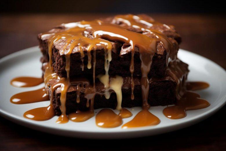 Brownie com cobertura quente de Danette