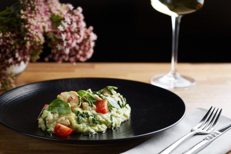 Risoto ao molho pesto