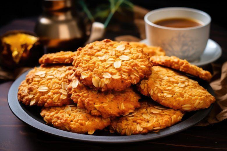 Biscoito de farelo de aveia e mel