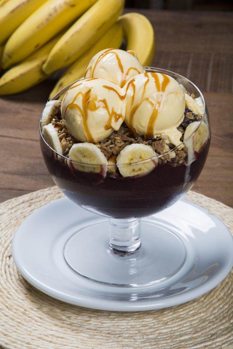 Frozen de açaí com banana