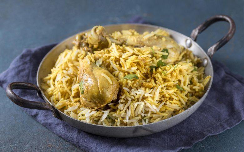 Arroz amarelo com frango
