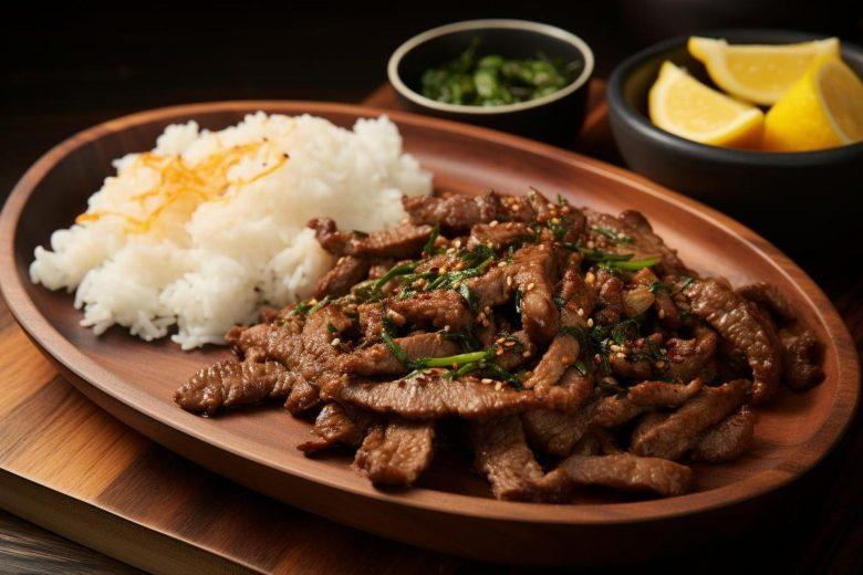 Tiras de carne aromática