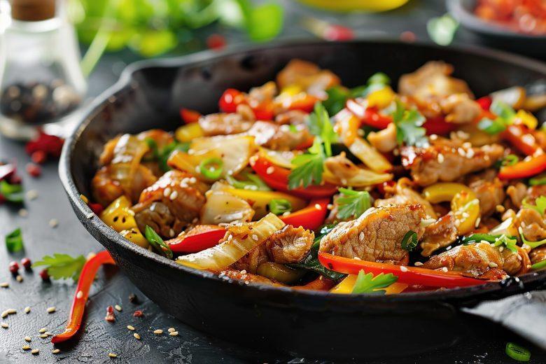 Picadinho de carne com pimentão