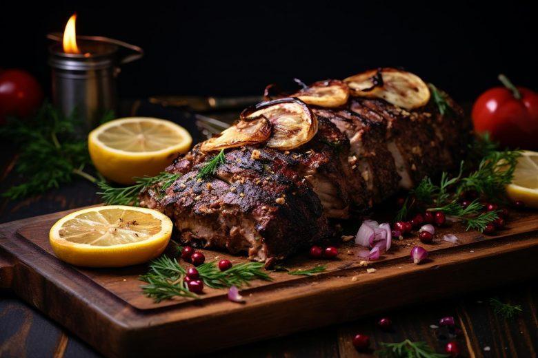 Carne assada no sal grosso