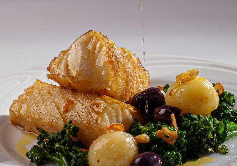 Bacalhau grelhado com batata