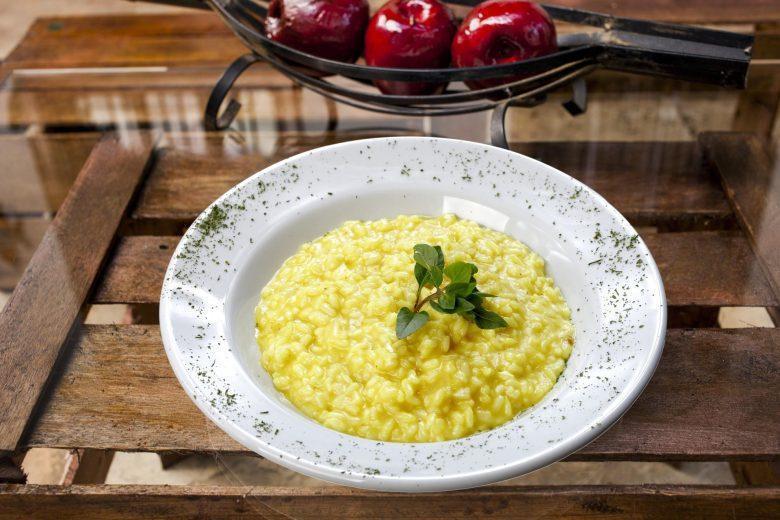 Risoto de queijo feta