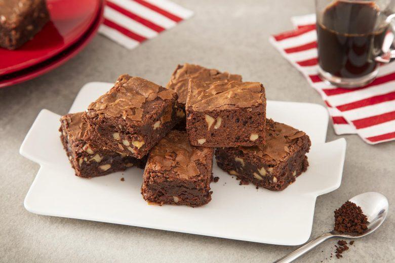 Brownie com café solúvel