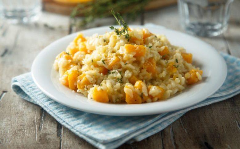 Risoto de brie e manga