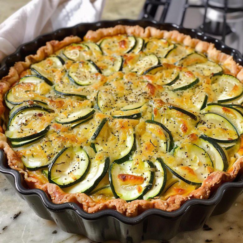 Quiche de ricota e abobrinha