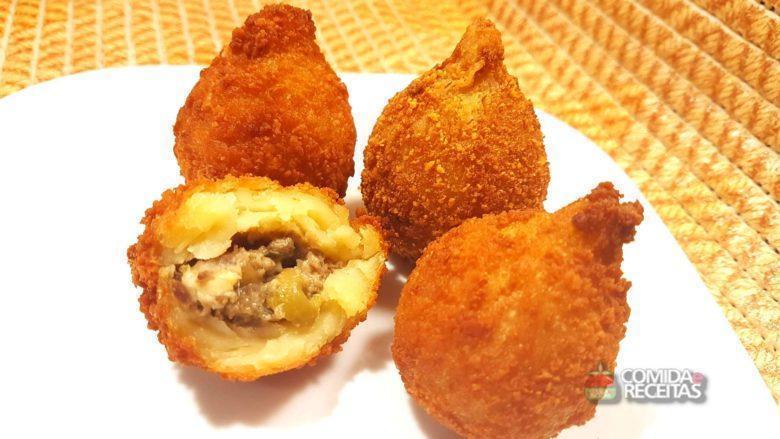 Coxinha de carne moída