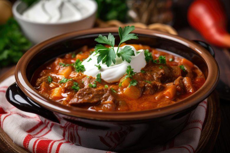 Carne com batata e legumes