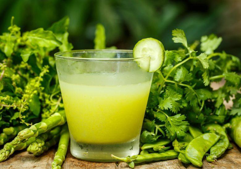 Suco diurético de pepino e melão