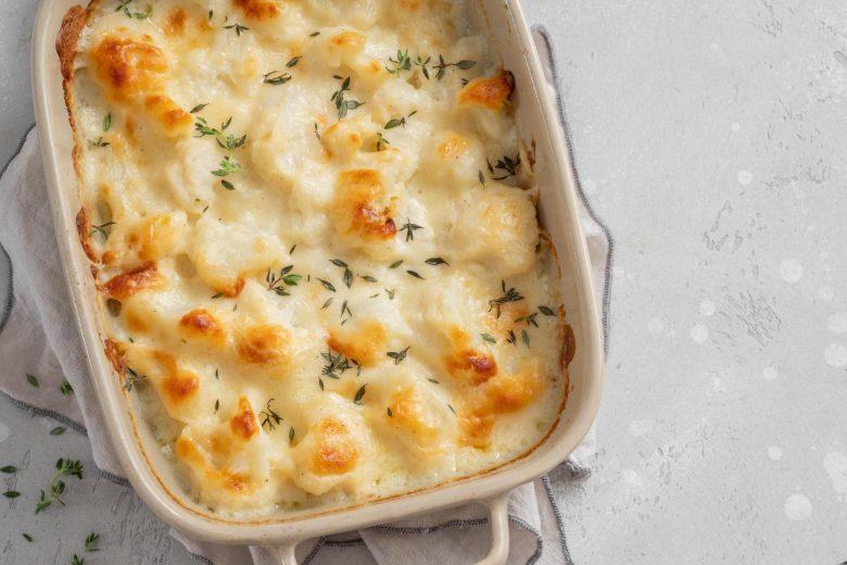 Couve flor gratinada light