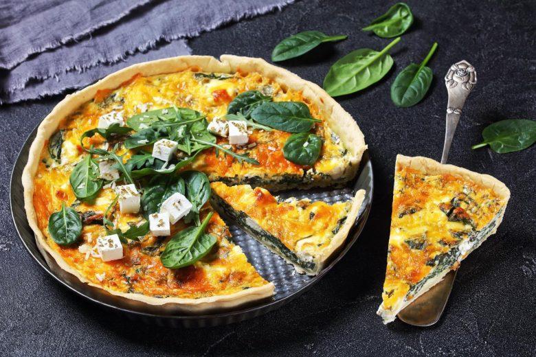 Quiche de espinafre light