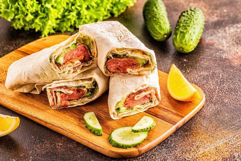 Wrap de salmão