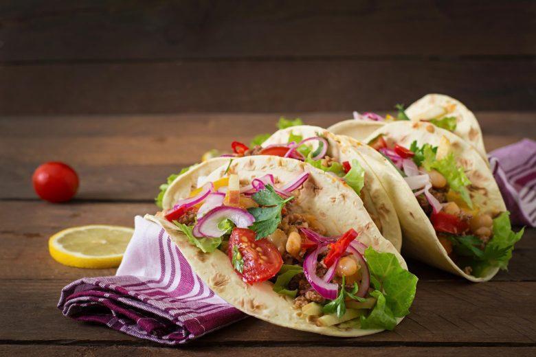 Taco mexicano de carne light