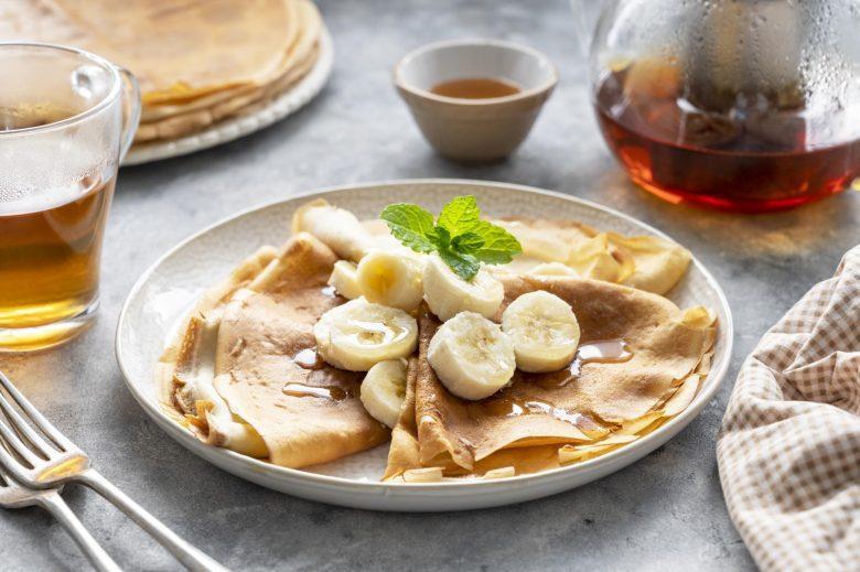 Panqueca de banana com aveia