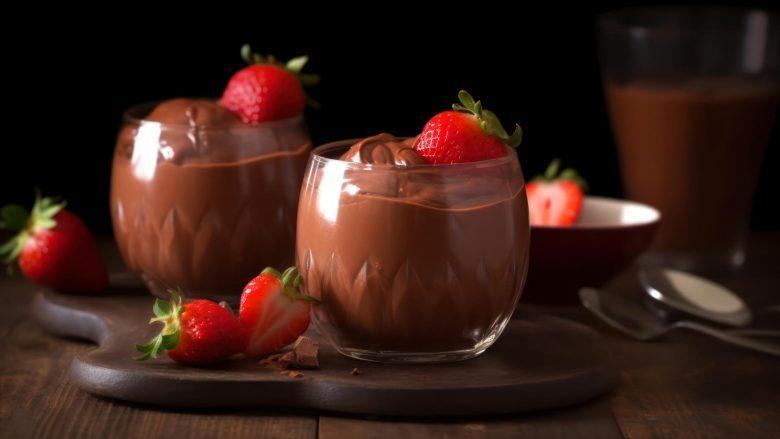 Mousse de chocolate fitness