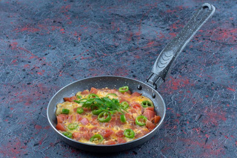 Omelete light com salmão