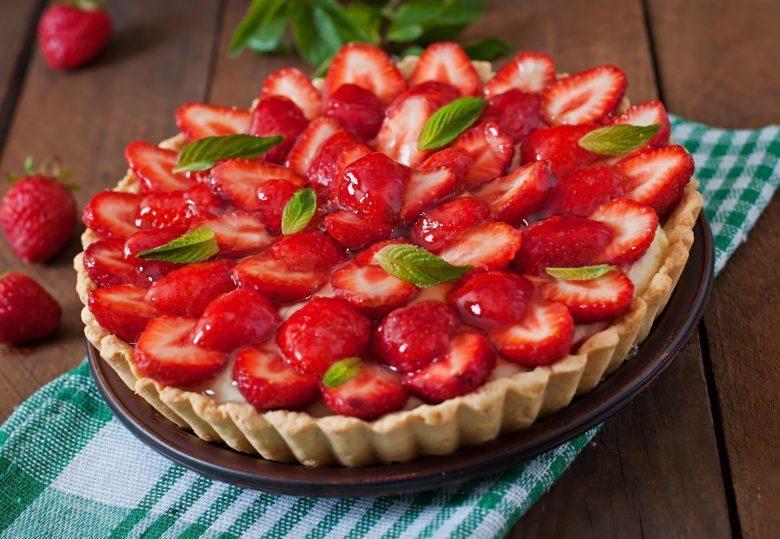 Torta de morango light
