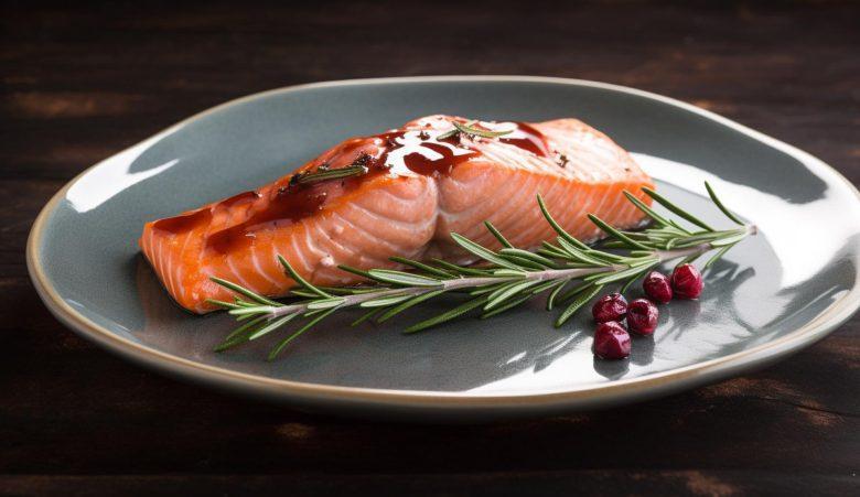 Salmão grelhado ao molho teryaki