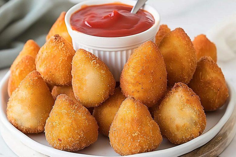 Coxinha com requeijão e gorgonzola