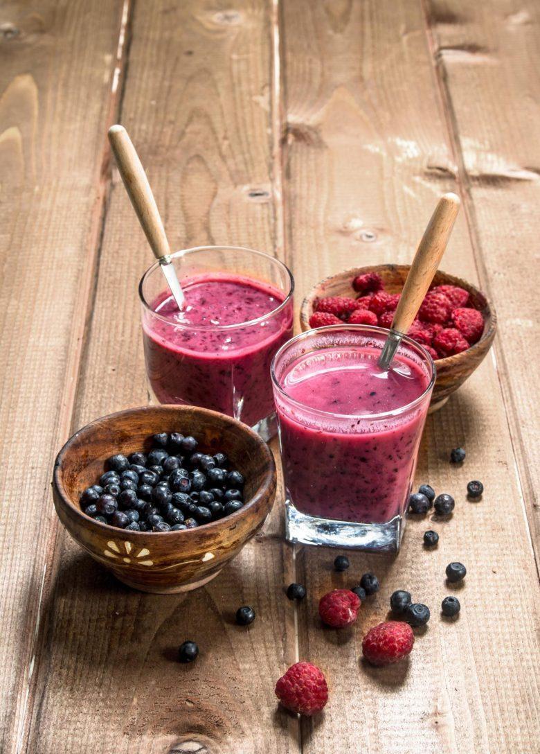 Smoothie de morango e goji berry
