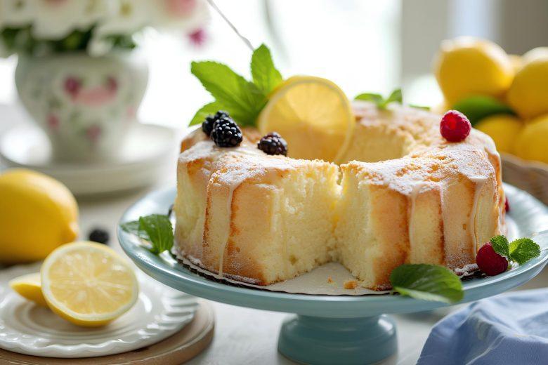 Bolo de limão diet