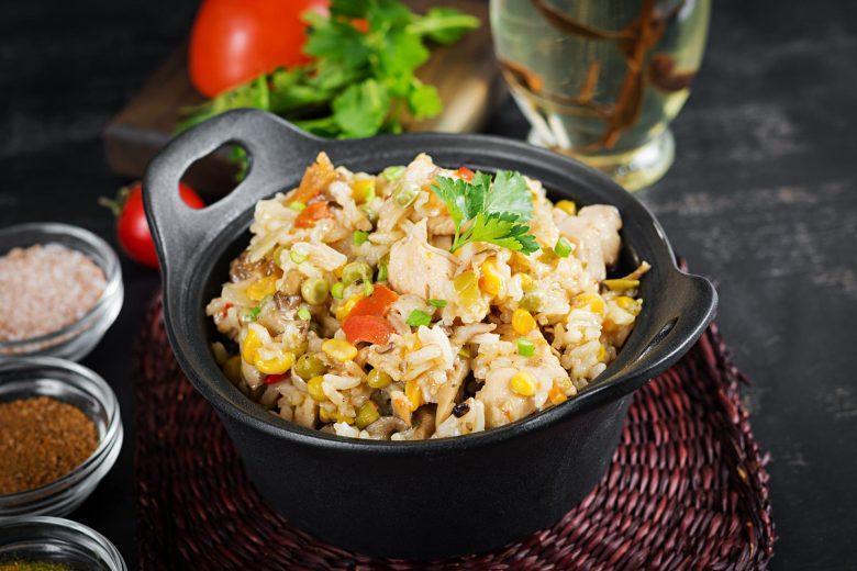 Arroz pratico com legumes