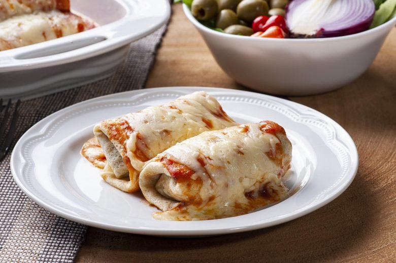 Panqueca com carne moída