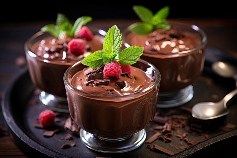 Mousse de chocolate aerada