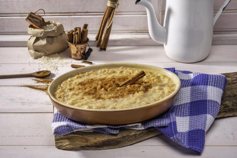 Arroz doce com canela
