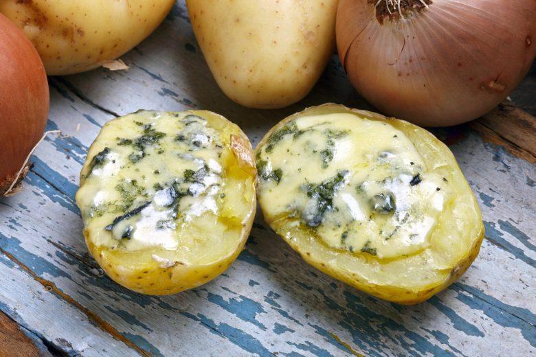 Batata recheada aos quatro queijos