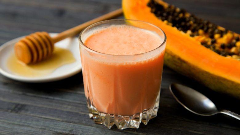 Suco de mamão papaia e mel
