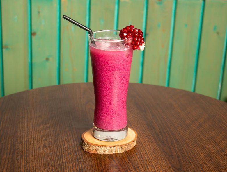 Suco de maçã e romã