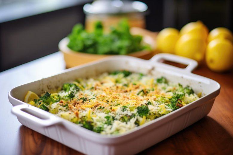 Arroz cremoso com brócolis