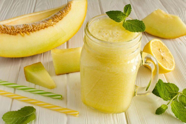 Suco de lima e melão
